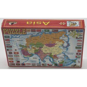 2001 Asia Puzzle 100 Piece Noriel Romania Vintage Ultra Rare